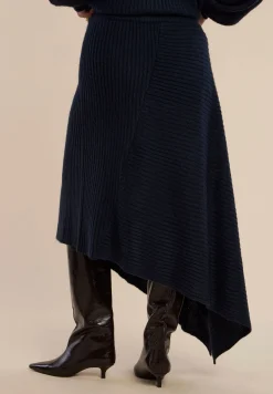 Asym Draped Sweater Skirt