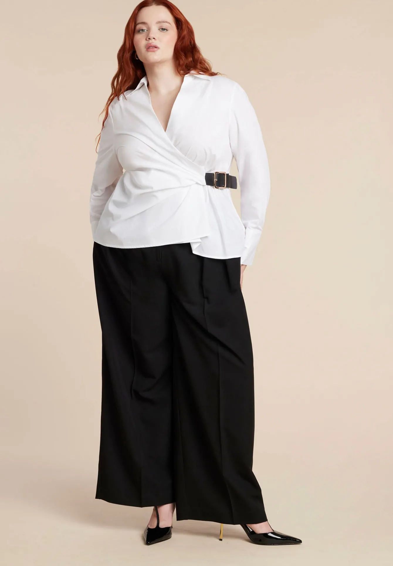 Belted Button Up Shirt