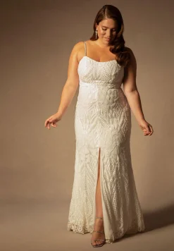 Bridal by ELOQUII Sequin Gown With Detachable Skirt