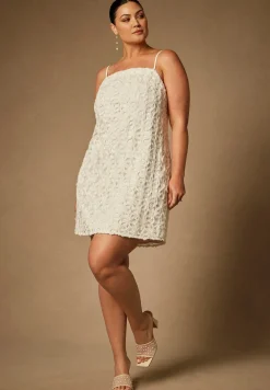 Bridal by ELOQUII Textural Shift Dress