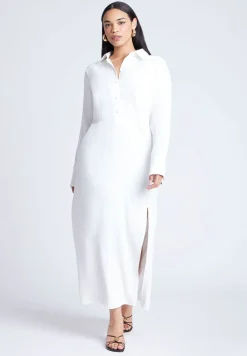 Collared Maxi Shirt Dress
