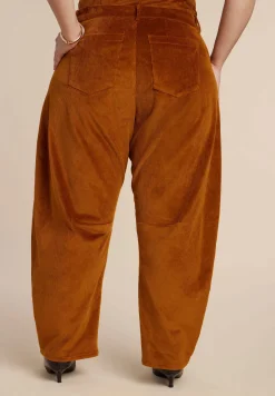 Corduroy Barrel Leg Pants