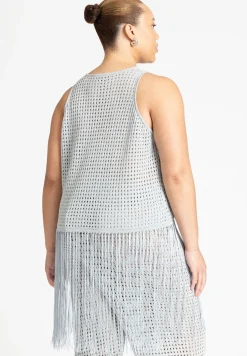 Crochet Fringe Sweater Tank