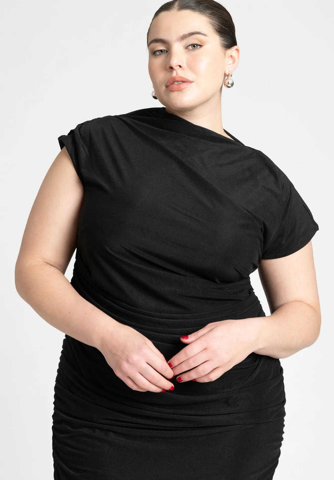 Draped Asym Dress