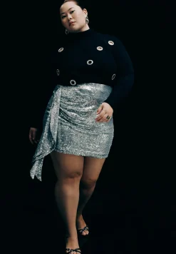 Draped Sequin Mini