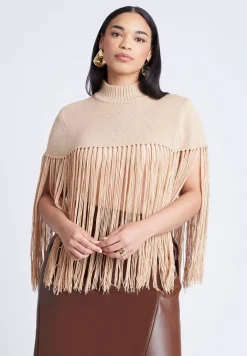 Fringe Half Sweater