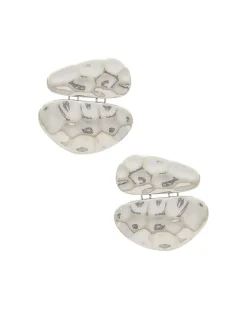 Hammered Silver Stud