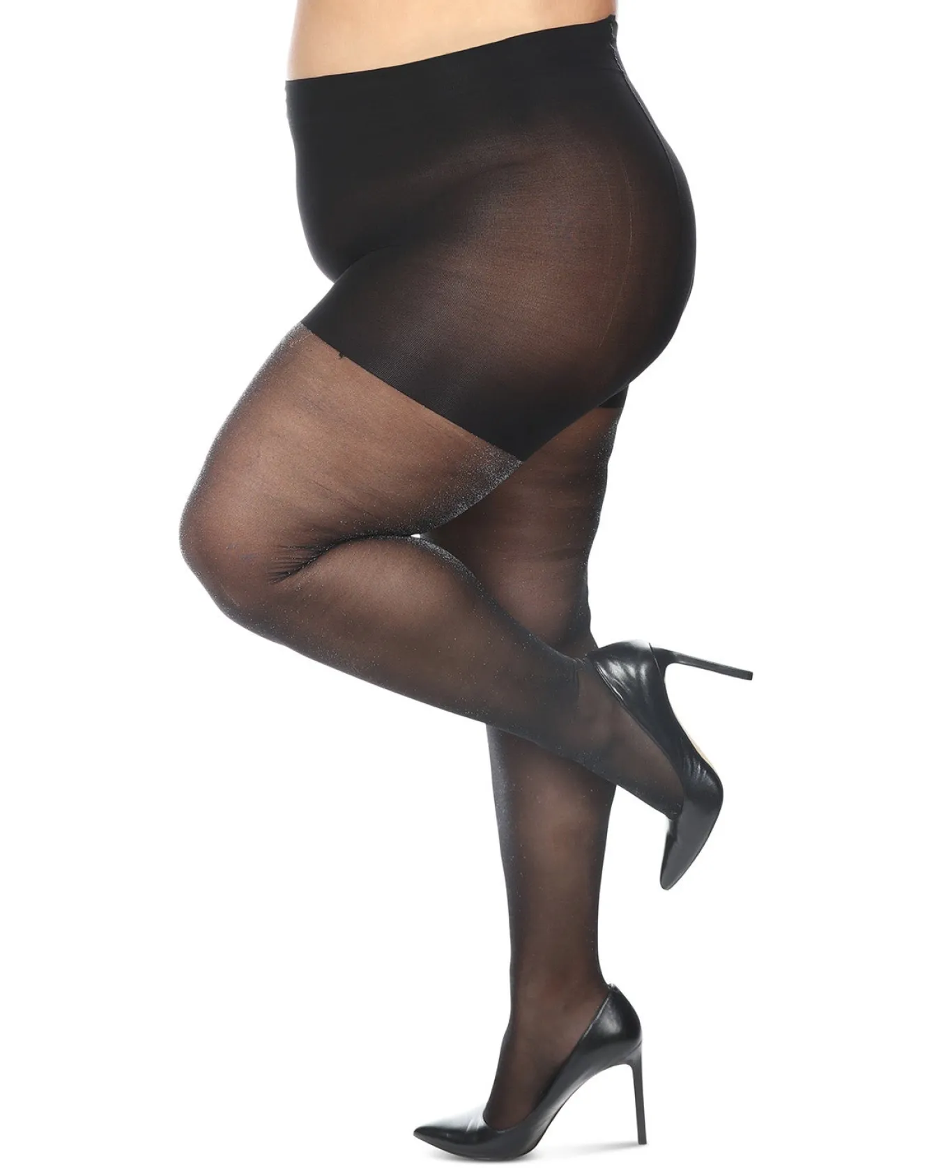 Memoi Sparkle Sheer Control Top Tights