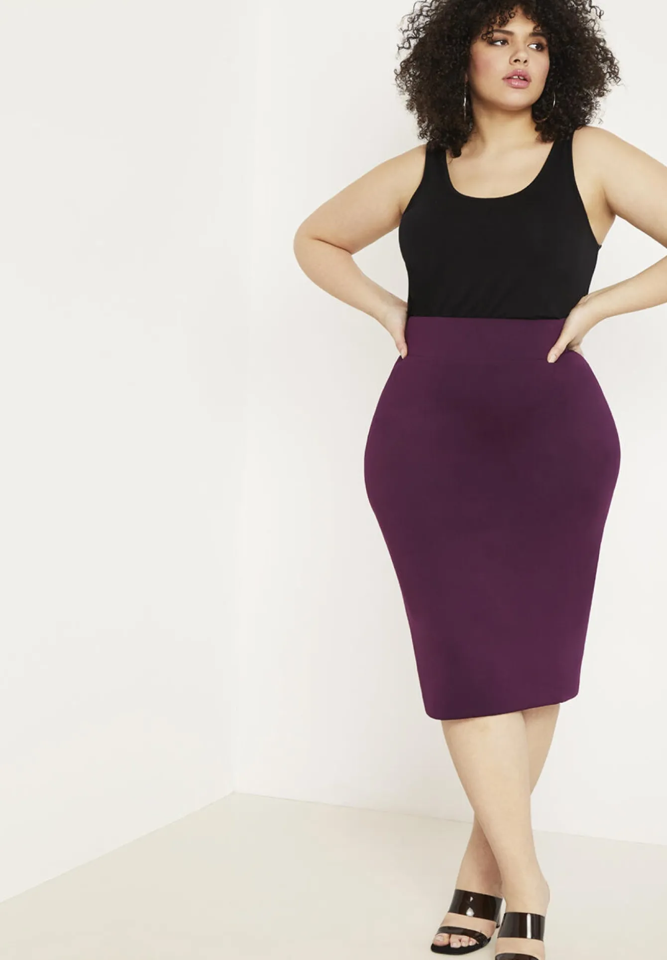 Neoprene Pencil Skirt