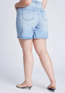 Overlap Waistband Shorts