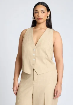 Pinstripe Suit Vest