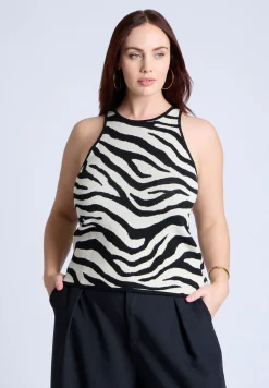 Printed Sweater Tank