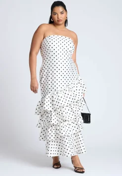 Ruffle Dot Gown
