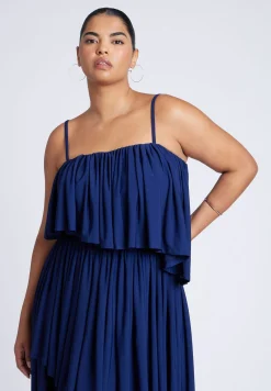 Ruffled Bandeau Top