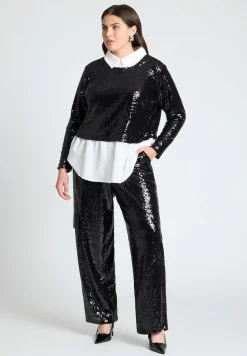 Sequin Cargo Pant