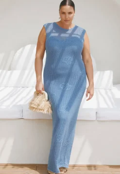 Shell Crochet Sweater Dress