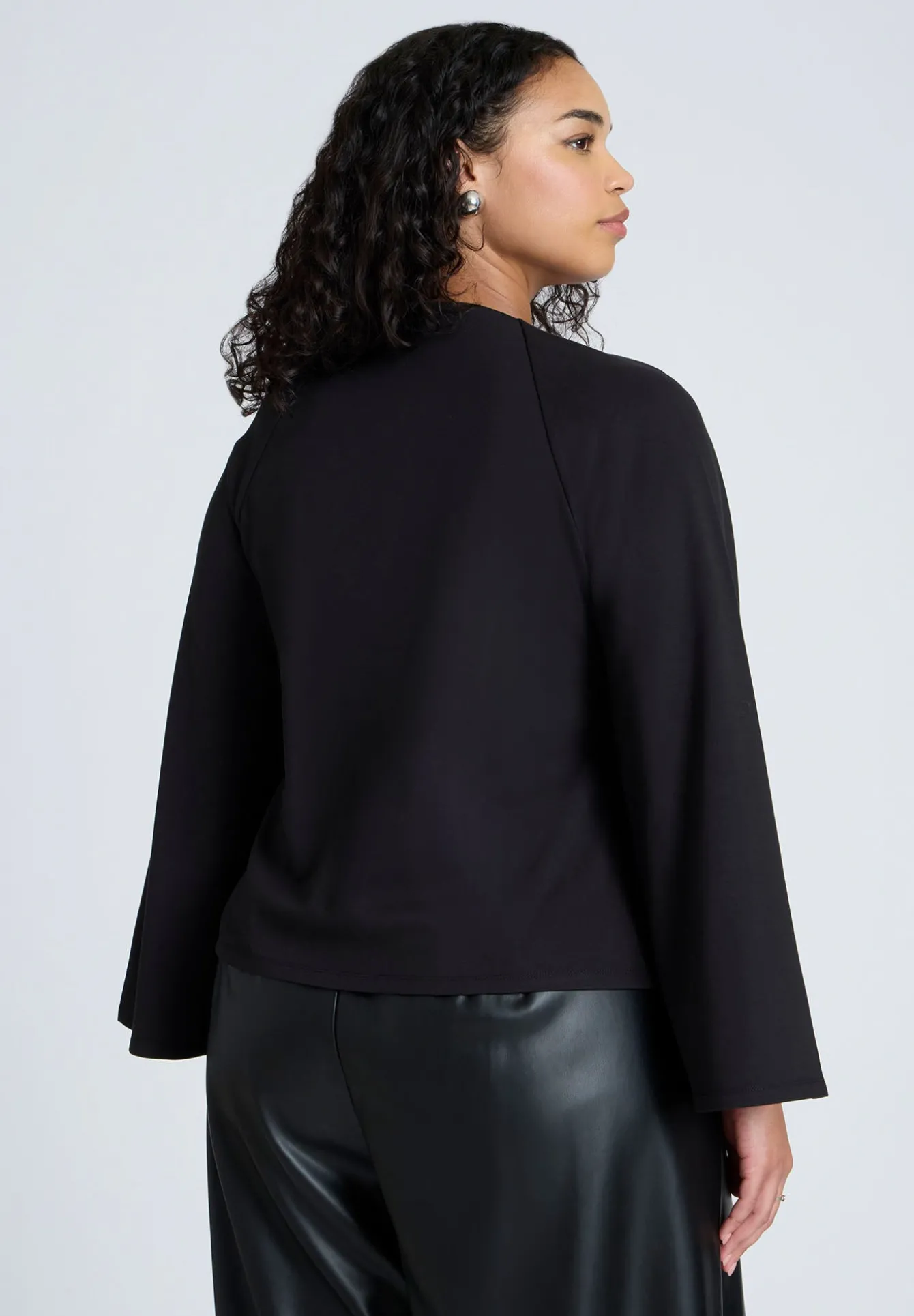 Square Neck Seam Detail Top