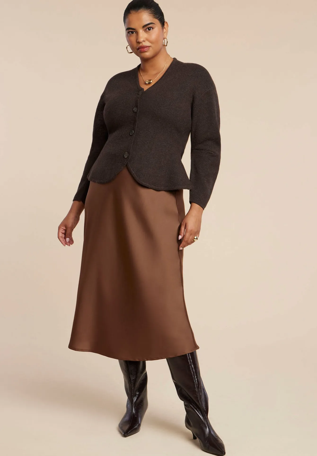 Structured Lurex Cardigan
