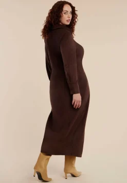 Suede Shirt Dress