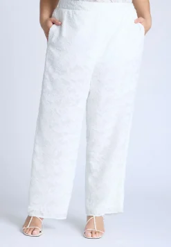 Textured Jacquard Pants