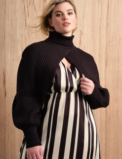 Turtleneck Sweater Sleeve Scarf