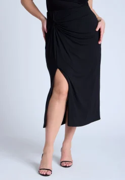 Twist Skirt With Slit
